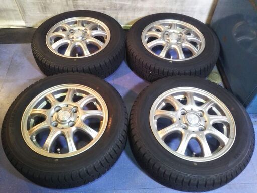 冬 155/65R13 軽自動車 13インチ【富山 手渡しもOK】ムーヴ ミラ ワゴンR アルト ジーノ ラパン エッセ バモス ライフ プレオ セルボ ムーブ 中古4本