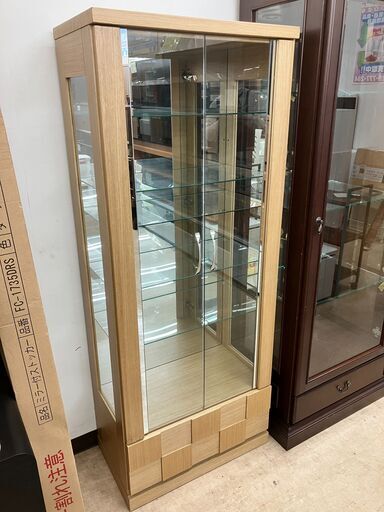 ショーケース ガラス 展示 棚 収納 No.2848● ※現金、クレジット、ぺイペイ、スマホ決済対応※