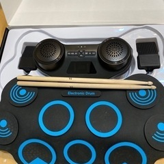 スピーカー内蔵ロールアップ電子ドラム