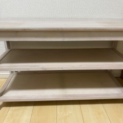北欧家具風　テレビ台　棚　ホワイトウォッシュの画像