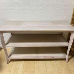 北欧家具風　テレビ台　棚　ホワイトウォッシュの画像