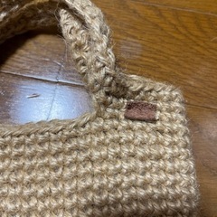 麻編みバッグの画像