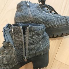 中古　GRL　ショート厚底ブーツ　24cmの画像