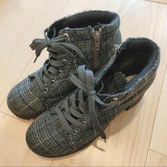 中古　GRL　ショート厚底ブーツ　24cm