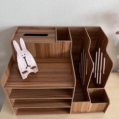 卓上収納ケース オフィス収納 机上収納ボックス 本立ての画像