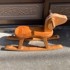 ビンテージ、木馬 ロッキングホース 玩具　の画像