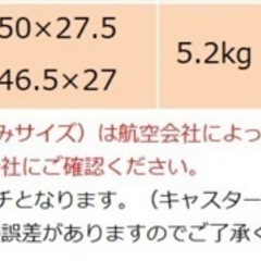 キャリーケース新品未使用最終値下げの画像