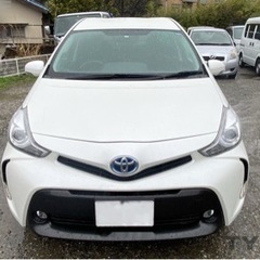 トヨタ　プリウスα G ホワイト　低走行車検付き