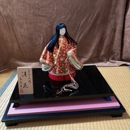 真多呂　作  木目込み 古今人形 伝統工芸 真多呂作 木目込み人形 古今人形 雛人形 立雛 共箱 V R5713