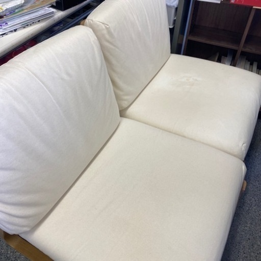 【無印良品/2人掛けソファ】3,000円/3月29日まで（ただいま3件商談中）