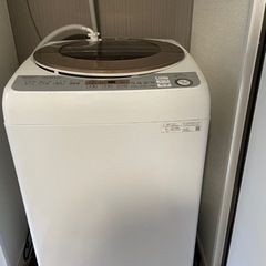 ジャンク品。SHARP ES-GV10D-T 全自動洗濯機 洗濯10.0kgの画像