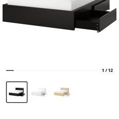 IKEA ベッド【定価9万円→8千円】クイーンサイズ　フレーム（...