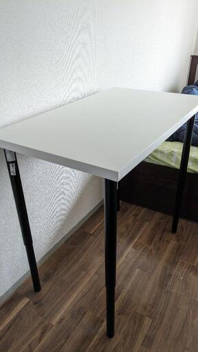 机／テーブル　100x60cm　高さ調整　IKEA LINNMON/OLOV