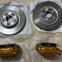 BNR34ブレンボ フロントキャリパー DIXCEL パッド&ロ...