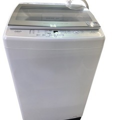 NO.269 【2021年製】AQUA 8kg 全自動洗濯機 AQW-V8MBK