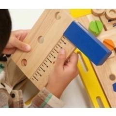 アクティビティワークベンチ★木製 おもちゃ 知育 玩具 工具 大工 ごっこ遊びの画像