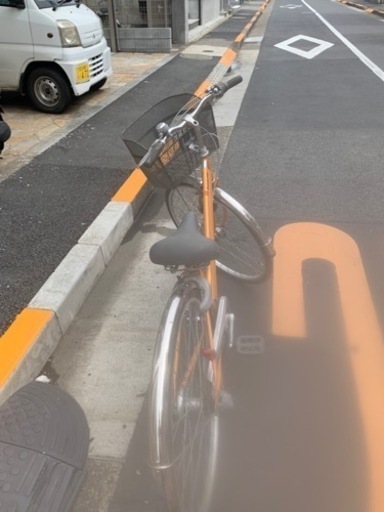 オレンジ自転車