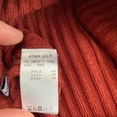 新品AVAN LILYオレンジ系のタイトロングスカートの画像