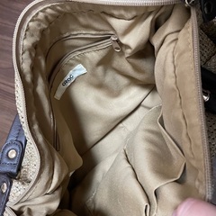 ブラウン　夏　バッグの画像