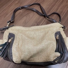 ブラウン　夏　バッグ