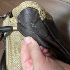 ブラウン　夏　バッグの画像