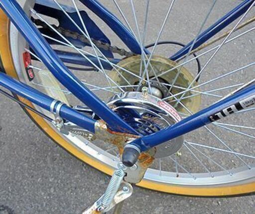 札幌白石区 自転車 20インチ 6段変速 CAPTAIN STAG 折りたたみ ネイビー キャプテンスタッグ 紺 折畳み 折り畳み チ