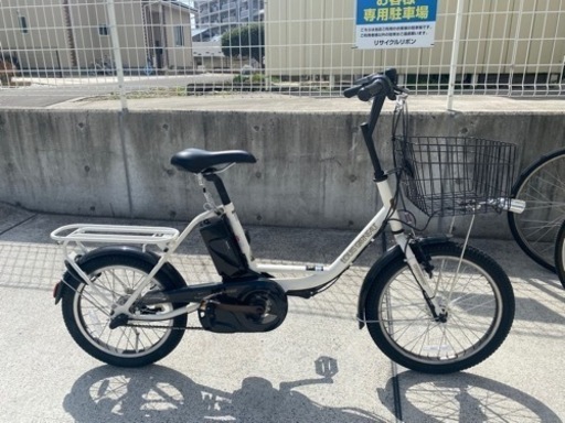 ルイガノ 2019購入 20インチ 電動自転車 13.2Ah 長押し5点灯 ホワイト 中古 自転車