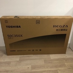 新品未開封 東芝 REGZA 50Vインチ4K液晶テレビ 50C350X 