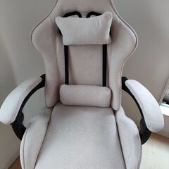 美品ゲーミングチェア　丈夫なファブリック生地
