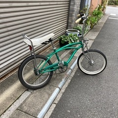 売ります‼︎ローチャリ風ビーチクルーザー＿20インチ＿グリーンの画像