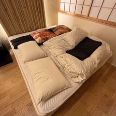 取引先決定【セブンベッド】クイーンベッド(ボトムスセット) 　3...