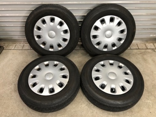 【S2863】20年製 145/80R13 ブリジストン ネクストリー ダイハツ 鉄ホイール 4本