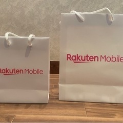 楽天紙袋 中と小の2枚セットの画像