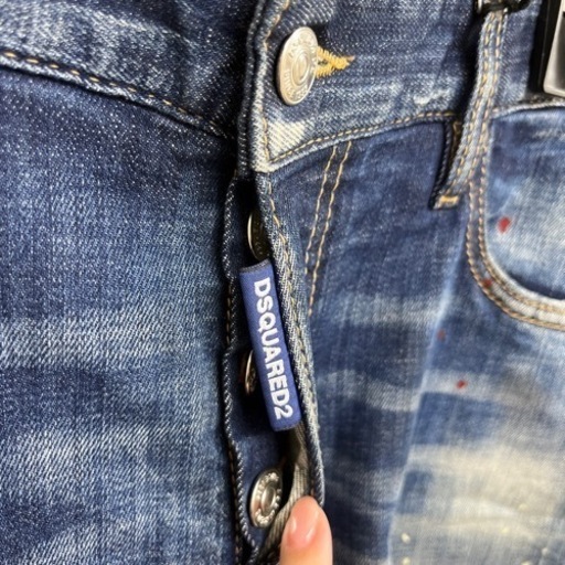 44 青タグ　DSQUARED2  タイディ　バイカー　　デニム　ジーンズ