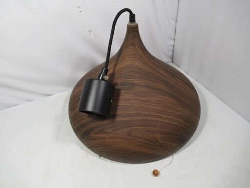 1ヶ月保証/ペンダントライト/照明器具/3灯/LED電球付き/直径約42cm/ダークブラウン/ニトリ/NITORI/ラルムM/中古品/J5109/