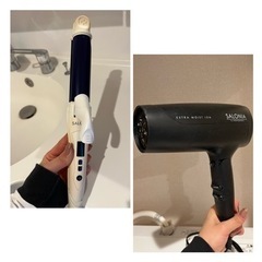 サロニア　2点セット　ドライヤー　アイロン　ストレートカール