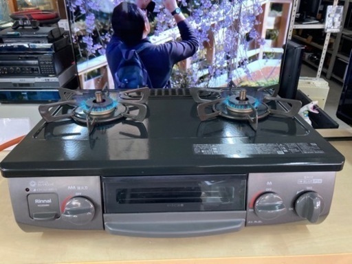 新生活SALE　リンナイ ガスコンロ （LPガス）2022年製　リサイクルショップ宮崎屋住吉店　23.3.27　ｙ