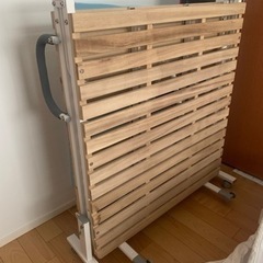 すのこベッド　シングル　折りたたみベッド　【美品】の画像