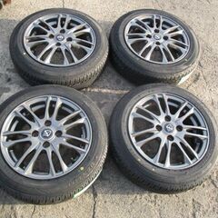【取付対応】155/65R14 新品タイヤ&中古アルミセット ダンロップ 軽自動車の画像