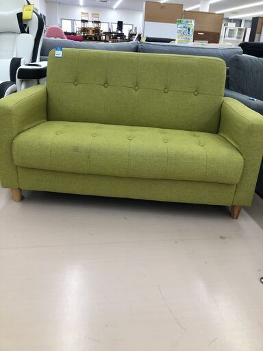 Wa437　二人掛けソファー　グリーン