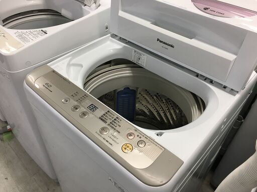 洗濯機の分解クリーニング行っています！配送設置込み　パナソニック6.0K洗濯機　2018年製　分解クリーニング済み！！