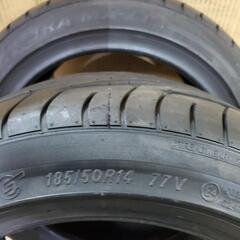 工賃込み☆超絶バリ山！ドリ車等に185/50R14マキシスタイヤの画像