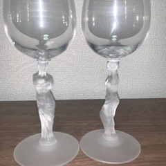 女神像クリスタルグラス　ダイヤ埋め込み。の画像
