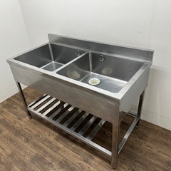 アズマ/azumo 業務用 ステンレス2槽シンク流し台 店舗 飲食店 厨房