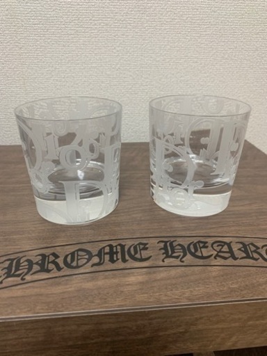 Christian Dior トロッター柄ロックグラス