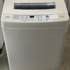 送料・設置込み　洗濯機　6kg AQUA 2016年