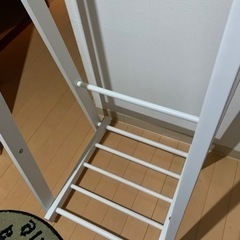 ハンガーラック　木製　ホワイトの画像