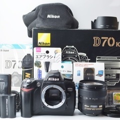 Nikon D70★S数少★スマホ転送★純正レンズキット★ニコンの名機 1ヶ月動作補償あり！ 安心のゆうパック代引き発送！ 送料、代引き手数料無料！の画像