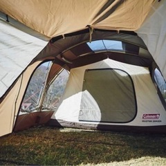 値下げ●美品●注目●コールマン Coleman 4S ワイド2ルーム カーブの画像
