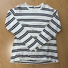 ユニクロ　メンズ　長袖Tシャツ　ボーダー